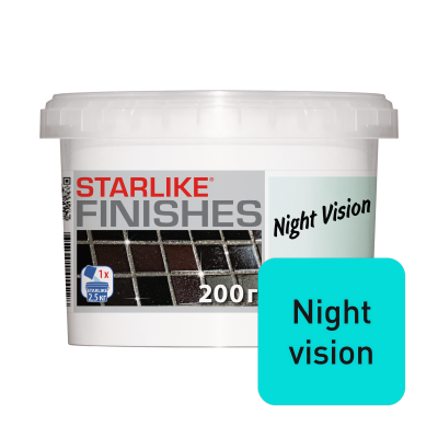 Фотолюминесцентная декоративная добавка STARLIKE® FINISHES NIGHT VISION