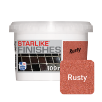 Декоративная добавка красно-оранжевого цвета STARLIKE® FINISHES\СТАРЛАЙК ФИНИШ RUSTY